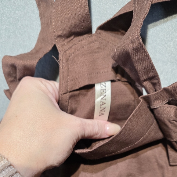 Zenana Outfitters Chocolate Brown Overalls New In Poly Bag S/M/L Available - Picture 4 of 10